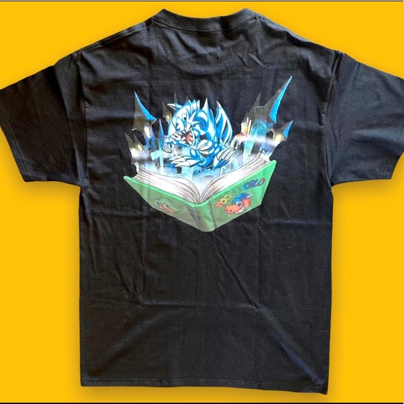 Yu gi oh seto Kaiba toon dragon tribute vintage style black Tshirt ! - Picture 1 of 2